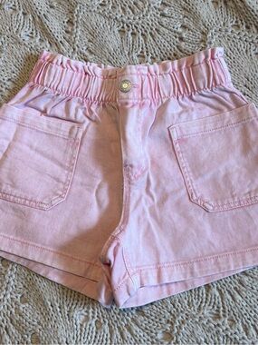 H&M Light Pink Elastic Waist Shorts